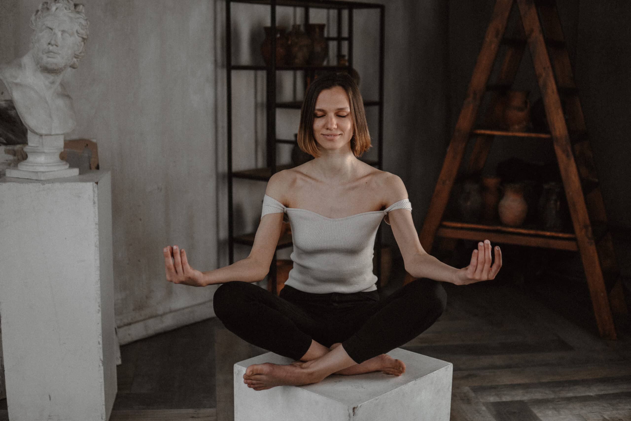 The Cross Legged Meditation Pose and Physical Well-being